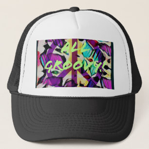 Lila Tyedye Truckerkappe