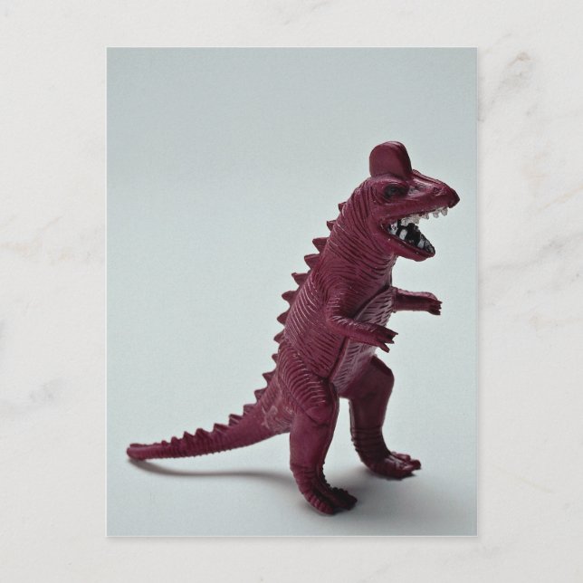 Lila Tyrannosaurus Rex Postkarte (Vorderseite)
