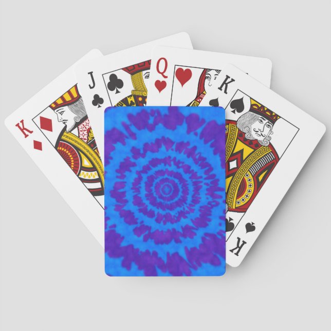 Lila u. blaue Krawatten-Spielkarten Spielkarten (Rückseite)