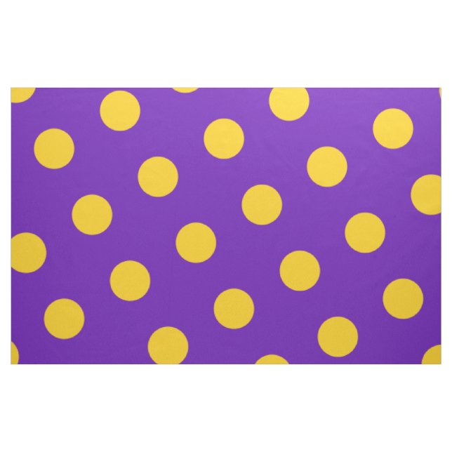 Lila u. gelbe Polka-Punkte Stoff (Fat Quarter (45,7 x 55,9 cm))