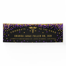 Lila u. Goldfahne für