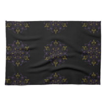 Lila u. Goldleidenschafts-Flammen der Seide