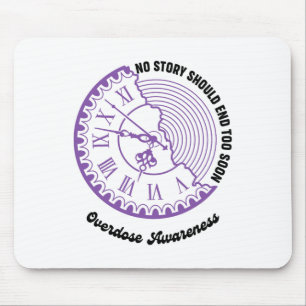 Lila Überdosis-Bewusstsein Keine Geschichte sollte Mousepad