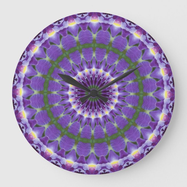 Lila Uhr Iris Kaleidoskop (Vorderseite)