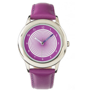 Lila Uhr mit Kreisen - Farben auswählen