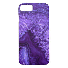 Lila Ultra Violett Agate Mineral Gemstone iPhone 8/7 Hülle