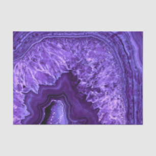 Lila Ultra Violett Agate Mineral Gemstone Seidenpapier