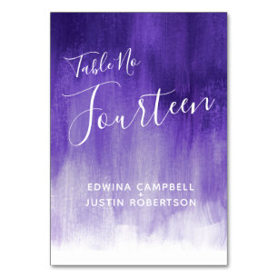 Lila ultraviolette moderne Tischnummer 14