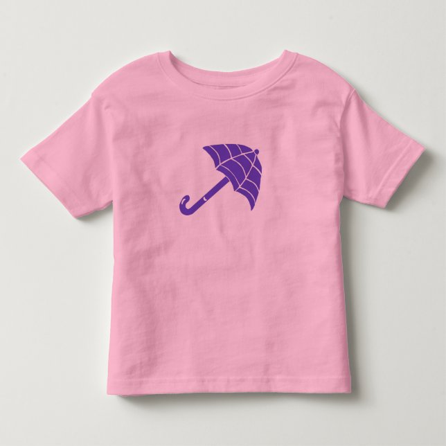 Lila Umbrella-Kleinkind-T - Shirt (Vorderseite)
