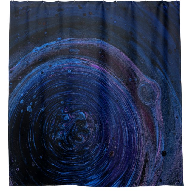 Lila und abstraktes Malen Duschvorhang (Vorderseite)