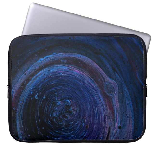 Lila und abstraktes Malen Laptopschutzhülle (Vorderseite)