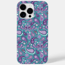 LILA- UND AQUA-PAISLEY-MUSTER Case-Mate iPhone 14 PRO MAX HÜLLE