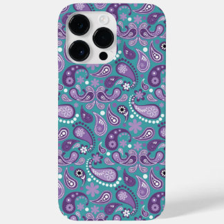 LILA- UND AQUA-PAISLEY-MUSTER Case-Mate iPhone 14 PRO MAX HÜLLE