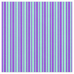 Lila und Aquamarine-Streifenmuster Stoff