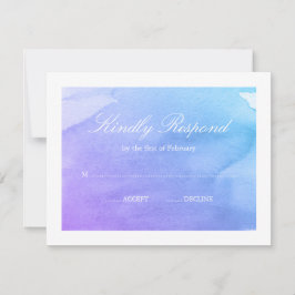 Lila und Aquamarine UAWG RSVP Karte