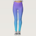 Lila und aquamarines blaues Ombre Leggings<br><div class="desc">Moderne aquamarine blaue und lila ombre Leggings.</div>