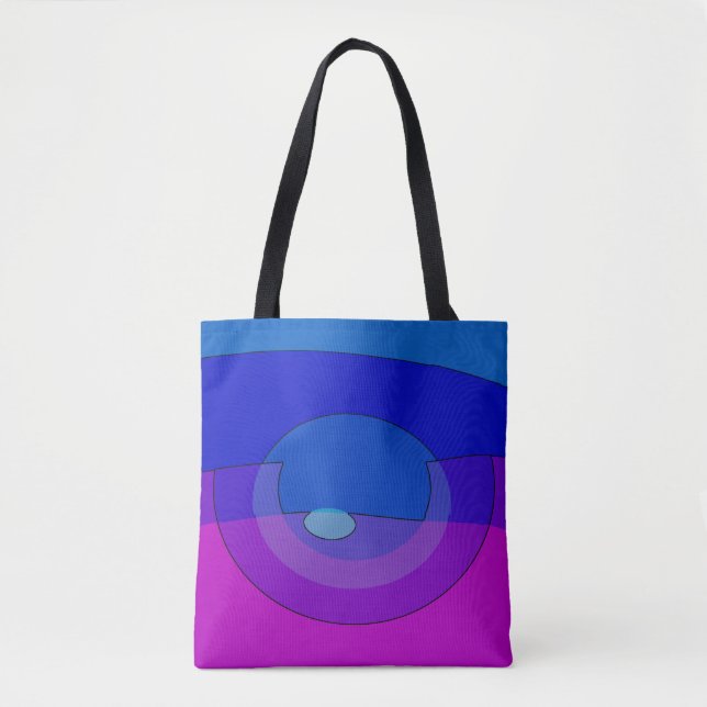 Lila und Blau Abstract 1007 (Vorderseite)