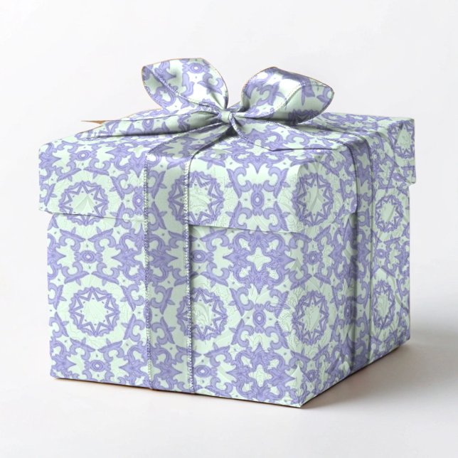 Lila und Blau Abstract  Geschenkpapier (Von Creator hochgeladen)