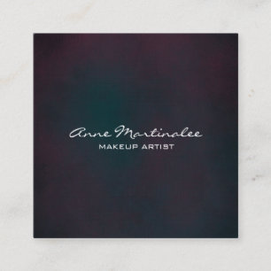 Lila und blau Abstrakt Grunge Quadratische Visitenkarte