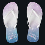 Lila und Blau mit rosa Wellness-Center-Blume des Flip Flops<br><div class="desc">Lila und Blau mit rosa Wellness-Center-Blume des Weiß-Sparks| drehen Sie Reinfälle um</div>