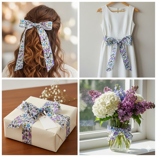 Lila und blau satinband (Von Creator hochgeladen)