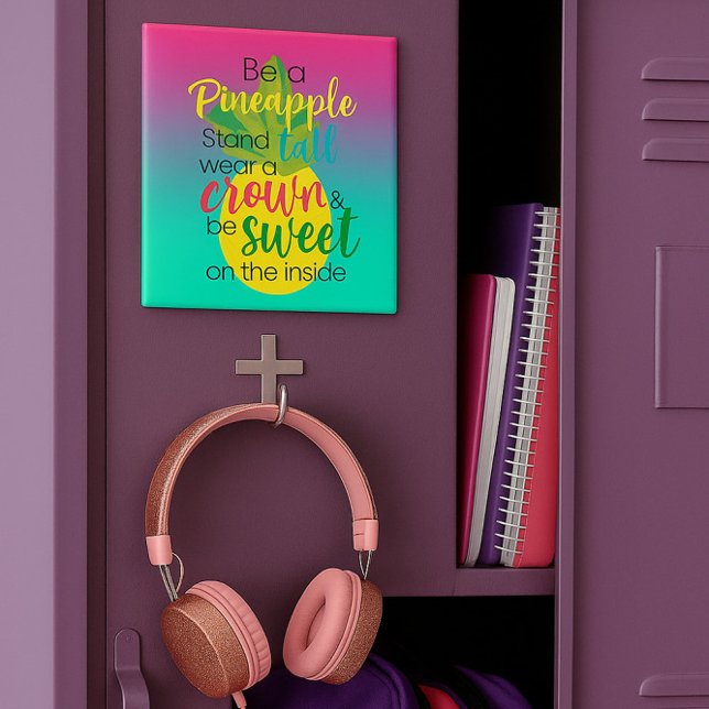 Lila und blau Sei ein Ananas Ombre Magnet (Von Creator hochgeladen)