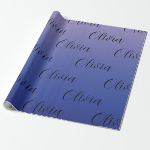 Lila und Blau-Verlauf Geschenkpapier