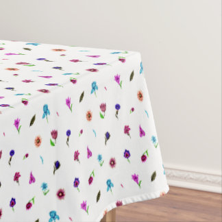 Lila und blaue Blume Print, moderne Blumendrucke Tischdecke
