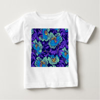 Lila und blaue Blumen William Morris