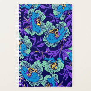 Lila und blaue Blumen William Morris Planer