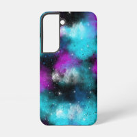 Lila und blaue Galaxie
