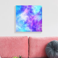 Lila und blaue Galaxie Weltraum Abstrakt