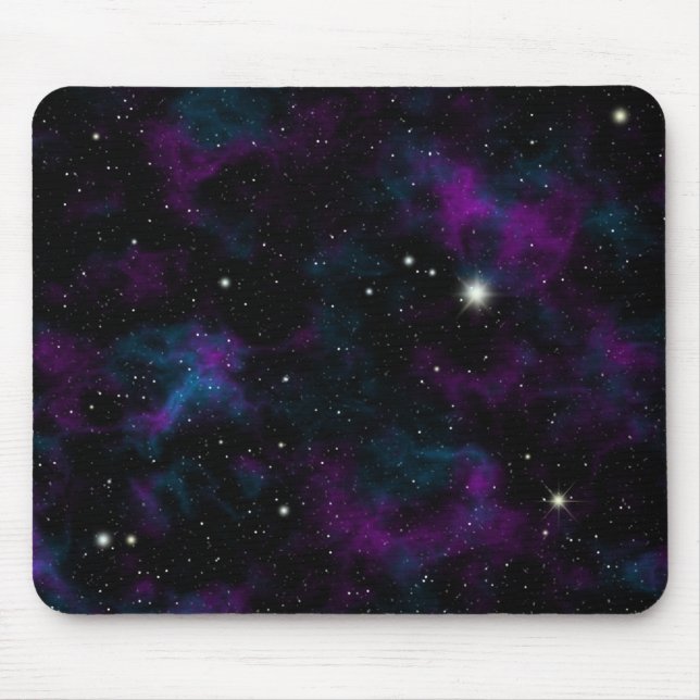Lila und blaue Galaxy-Maus Mousepad (Vorne)