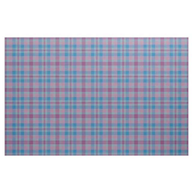 Lila und blaue karierte Stoffmuster Stoff (Fat Quarter (45,7 x 55,9 cm))