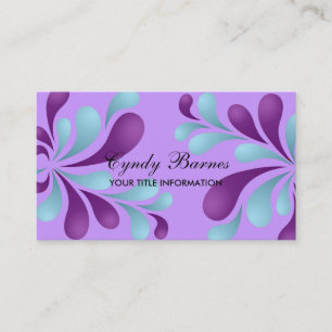 Lila und blaue Visitenkarte
