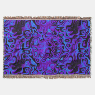 Lila und blauer Feuerstein Decke