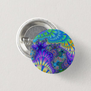 Lila und blauer Melt Button