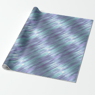 Lila und blauer Metallic-Effekt 2 Geschenkpapier