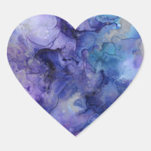 Lila und blaues Abstraktes Wasser mit Marmor