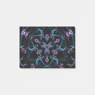 Lila und blaues Dreieck Mandala Post-it Klebezettel
