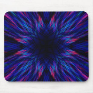 Lila und blaues Muster Mousepad