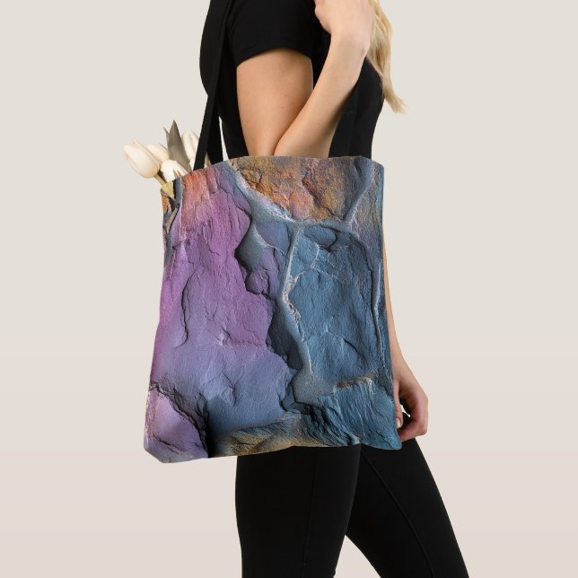 Lila und blaues Rock-Muster (Von Nahem)