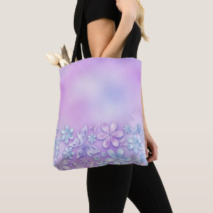 LILA UND BLUE OMBRE-BLUMENPATTER