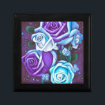 Lila und Blue Wedding Rose Erinnerungskiste<br><div class="desc">Lila & Blue Wedding Rose Personalisieren Sie dieses Design mit Ihrem eigenen Text oder rekonstruieren Sie komplett von Grund auf neu,  indem Sie unser Bild durch Ihr eigenes ersetzen!</div>
