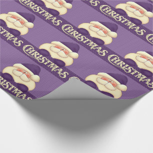Lila und Creme Weihnachten Geschenkpapier