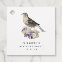 Lila und Elfenbeinflorenvogel