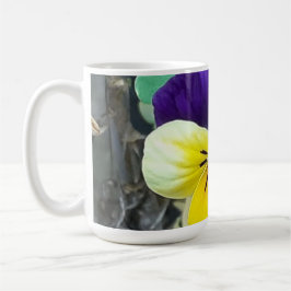Lila- und Gelbblüte Kaffeetasse