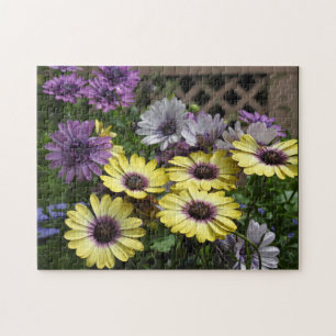 Lila und gelbe Blume - afrikanische Milchprodukte Puzzle