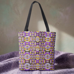Lila und gelbe Diamant-Geometrie