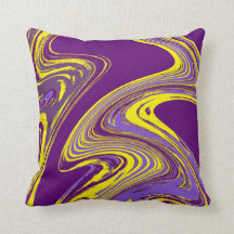 Lila und gelbe flüssige Malerei